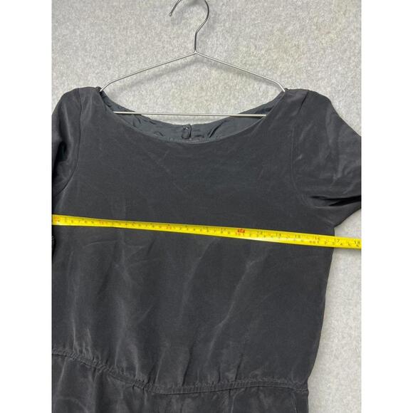 RAG & BONE 100% Silk Romper Shorts Cuffed Womens 6 Minimalist Simple Modern - Picture 3 of 11